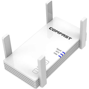 COMFAST 2100Mbps WiFi Repeater Repetidor 5G 802.11AC OLED Display WiFi Range Extender Signal Booster 4 Antennas