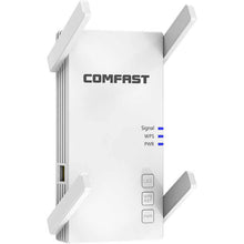 Load image into Gallery viewer, COMFAST 2100Mbps WiFi Repeater Repetidor 5G 802.11AC OLED Display WiFi Range Extender Signal Booster 4 Antennas
