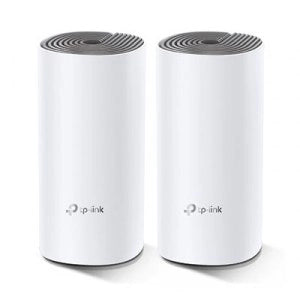 TP-Link Whole Home Mesh Wi-Fi System AC1200 Dual-Band Wi-Fi (Single Pack); 5GHz: 867Mbps/2.4GHz: 300Mbps, 2× 10/100Mbps ports, 2x Antennas - Deco E4-1