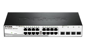 D-Link DGS-1210-20E 16 port + 4 Gigabit SFP Ports Smart Switch, Managed L2 Switch, with 20x RJ-45 Ethernet ports, 40 Gbit/s switching, 1U Rack mount