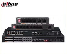 Load image into Gallery viewer, Dahua POE Switch 4/8/16/24 Ports 1/2 Uplink RJ45 Ethernet 100/1000Mbps Switch For IP Camera DH-S3000C-4GT2GT-DPWR
