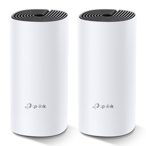 TP-Link Deco M4 Whole Home Mesh Wi-Fi System AC1200 Dual-Band Wi-Fi (Dual Pack), 2 × 10/100/1000 Mbps ports, 5GHz: 867Mbps/2.4GHz: 300Mbps - DECO M4-2