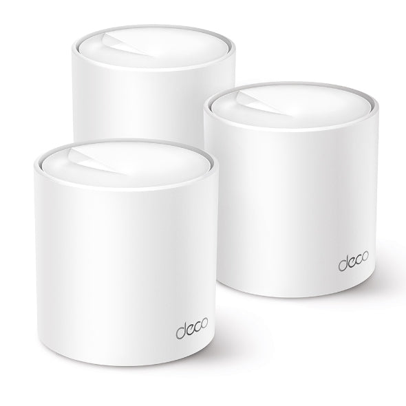 TP-Link Deco X50 (AX3000) Triple Pack With 3× Gbit Ports, Whole Home Ultra-Fast Mesh WiFi 6 System, Dead Zone Killer, AI-Driven Mesh, Seamless Roaming
