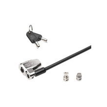 Load image into Gallery viewer, Dell Clicksafe Kensington Notebook Lock Strong high-carbon steel cable with Pivoting lockhead for flexible installation 461-10169

