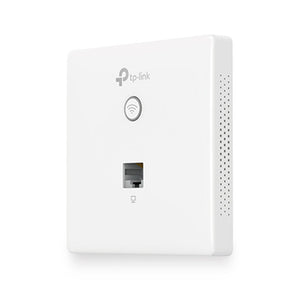 TP-Link N300 Wall-Plate Access Point, 2.4Ghz, Qualcomm, 2 10/100Mbps LAN, Compatible With 86Mm & Eu Standard Junction Box, 802.3Af PoE, 2 Internal ANT