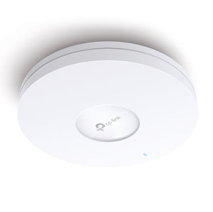 TP-Link AX3600 Ceiling Mount Dual-Band Access Point, 1×2.5Gbps RJ45 Port, 1148Mbps at 2.4GHz + 2402Mbps at 5GHz, 1000+ clients, 802.3at POE + 12V DC