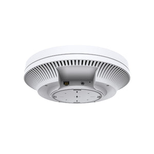 TP-Link AX3600 Ceiling Mount Dual-Band Access Point, 1×2.5Gbps RJ45 Port, 1148Mbps at 2.4GHz + 2402Mbps at 5GHz, 1000+ clients, 802.3at POE + 12V DC