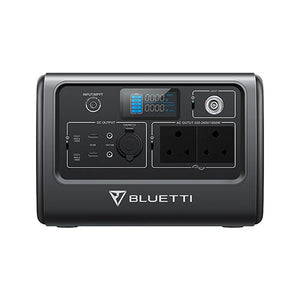 Bluetti EB70 Portable Power Station 1000W 716Wh, ultra-stable LiFePO4 battery chemistry, 2500+ life cycles, 2*230V AC outlets 2*100W PD ports, 12V/10A