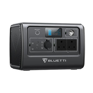 Bluetti EB70 Portable Power Station 1000W 716Wh, ultra-stable LiFePO4 battery chemistry, 2500+ life cycles, 2*230V AC outlets 2*100W PD ports, 12V/10A