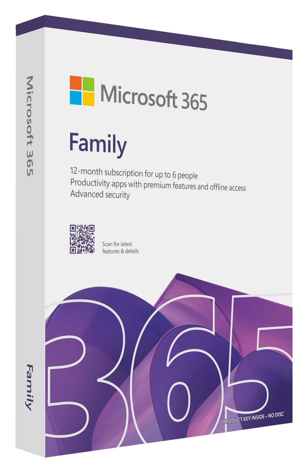 MICROSOFT M365 FAMILY ENGLISH SUBSCRI 1YR AFRICA ONLY MEDIALESS