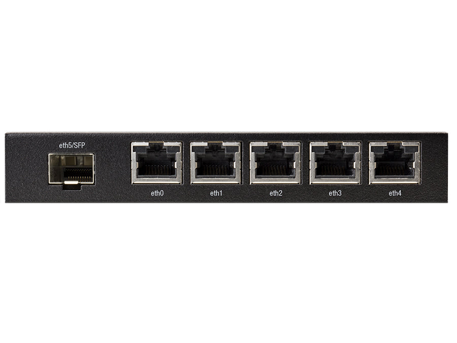 Ubiquiti UISP EdgeRouter X SFP, 5x 10/100/1000 Ethernet Ports, 1x 1.25Gbps SFP Ports, 24V 2.5A Power Supply, System Memory 256MB DDR3 RAM  | ER-X-SFP