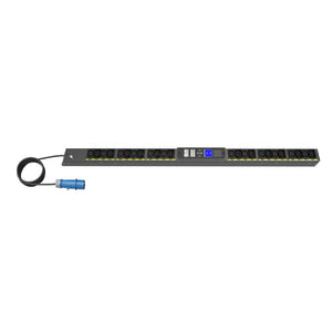 Eaton Managed G4 Rack PDU, 0U, 22.5U, IEC-60309 input, 3m cord, 1ph, 3.7kW, 16A, 200-240V, 24 outlets (12)C13, (12)C39 EVMAF116A