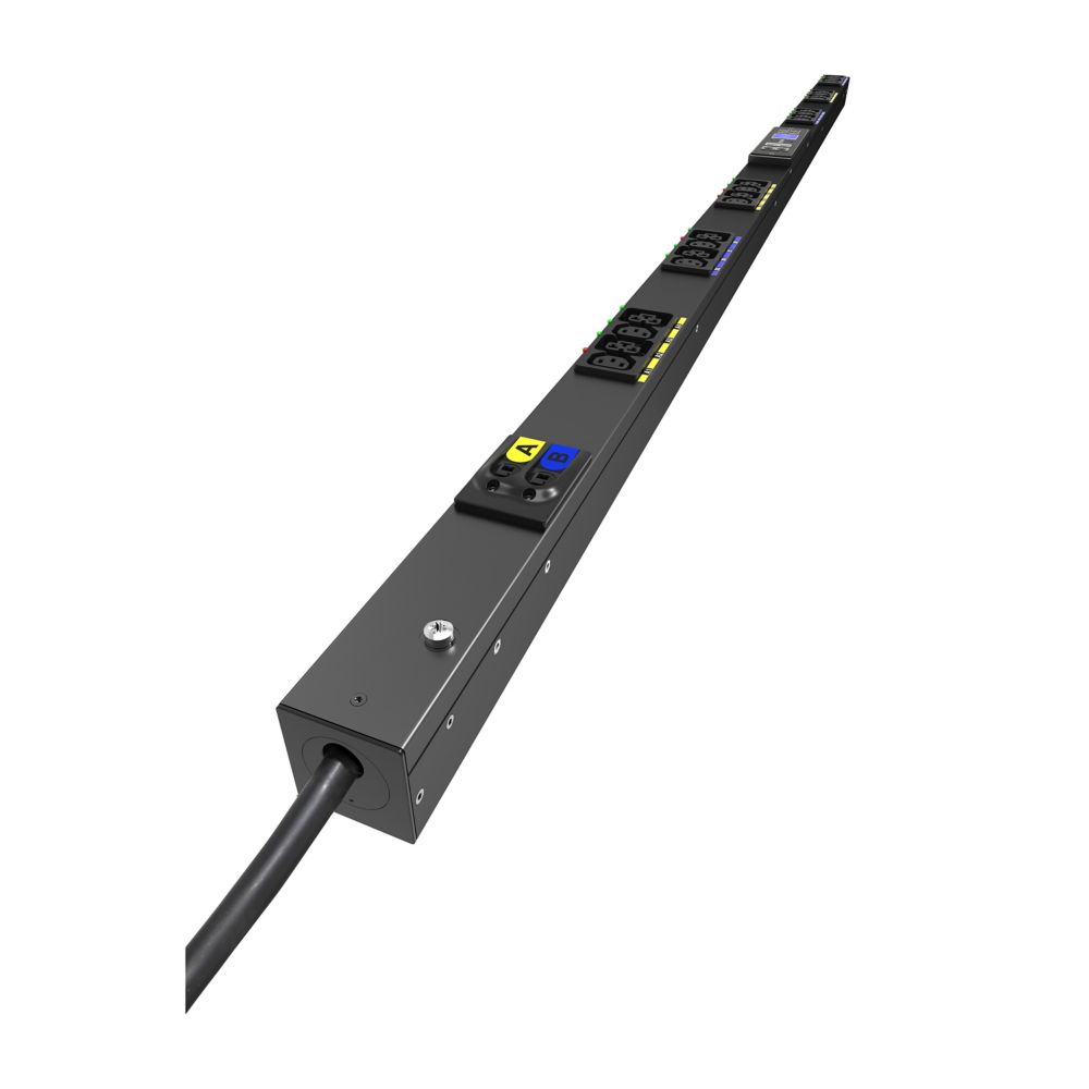 Eaton Managed G4 Rack PDU, 0U, 39U, IEC-60309 input, 3m cord, 1ph, 7.4kW, 32A, 200-240V, 24 outlets (12)C13, (12)C39 EVMAF132A