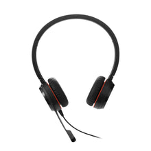 Load image into Gallery viewer, Jabra Evolve30 Duo Wired USB &amp; Integrated 3.5mm jack MS Headsets, Stereo, USB, Passive noise cancellation, Leatherette ear cushions for added comfort
