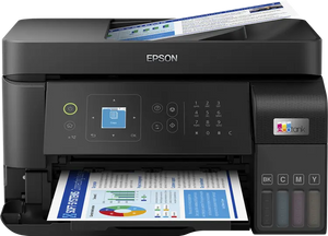 Epson EcoTank L5590 4-in-1 with Wi-Fi Direct and Ethernet Printer, A4 multifunction printer with ADF and fax, Print, copy, scan & fax