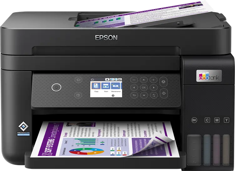 Epson EcoTank L6270 3-in-1 printer with ADF; Wi-Fi Direct and Ethernet, Multifunction printer, Print, copy, scan wirelessly with double-sided printing