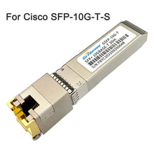 Load image into Gallery viewer, 10Gb SFP to RJ45 Transceiver Module SFP-10G-T 10GBase-TX RJ45 Copper 30m Cisco/Mikrotik/Netgear/TP-Link Fiber Optical Switch
