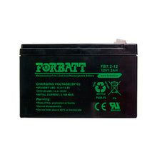 Load image into Gallery viewer, Forbatt Fb-12-7 Sealed Lead Acid Battery 12V 7.2AH, Power &amp; Surge, UPS(Uninterrupted Power Supply) &amp; Solar Battery Backup, ideal for Solar, UPS
