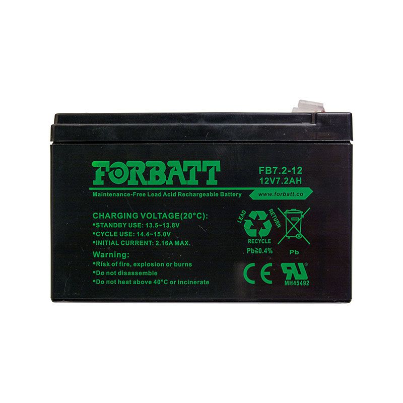 Forbatt Fb-12-7 Sealed Lead Acid Battery 12V 7.2AH, Power & Surge, UPS(Uninterrupted Power Supply) & Solar Battery Backup, ideal for Solar, UPS