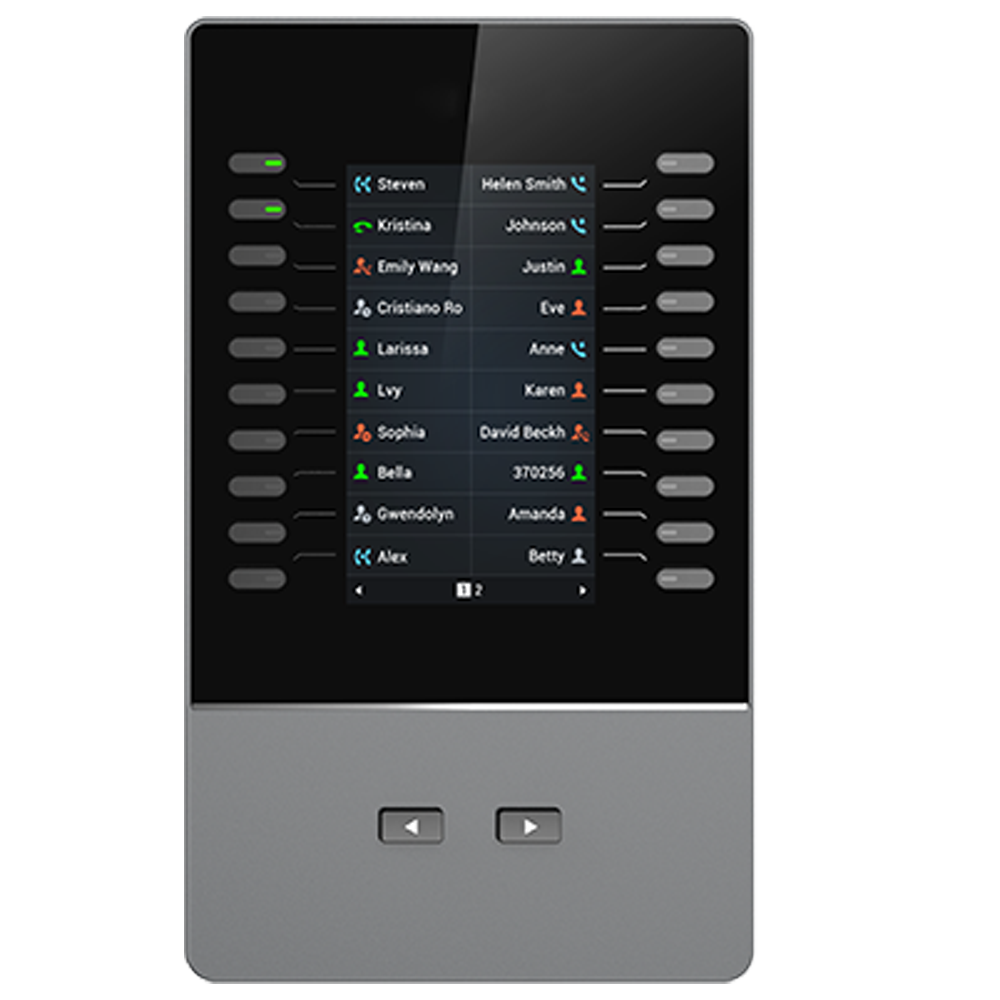 Grandstream Expansion Module GBX20 20 Button Module, 2-pages, 40-lines per module, up to 4 modules, GRP2615, GRP2624, GRP2650,GRP2670, GXV3350,GXV3450