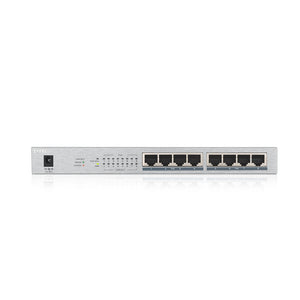 Zyxel GS1008-HP 8-Port Gigabit PoE+ Unmanaged Switch - featurin 8 x GbE (10/100/1000Mbps) Ethernet ports, 8x PoE+ ports, 60W PoE budget, Auto-MDI/MDIX