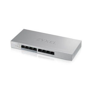 Zyxel Web Managed 8 Port PoE Switch - GS1200-8HPV2 - 8 x GbE Ports - 4 x PoE Ports - VLAN, QoS, IGMP Snooping - Easy Browser-Based Management