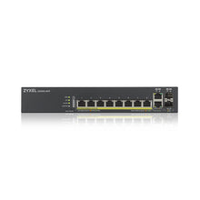 Load image into Gallery viewer, Zyxel GS1920-8HPv2 Web Managed 8-Port PoE Switch - Fast Data Transfer, Easy Setup - 8 x 10/1000Mbps - 2 x Gigabit Combo (RJ45 / SFP) - 130W PoE Budget
