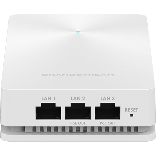 Grandstream GS-GWN7624 Enterprise Hybrid WiFi 5 In-Wall Access Point, 2.03Gbps, 5GHz 4x4 MU-MIMO, 2GHz 2x2 MIMO, Embedded control, requires 48v Gb PoE