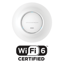 Load image into Gallery viewer, Grandstream GS-GWN7660 Enterprise Indoor WiFi 6 Ceiling Mount Access Point, No POE injector, 1.77Gbps, Dual-band 2x2:2 MU-MIMO 256 client devices
