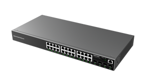 Grandstream GWN7803 Enterprise Layer 2 24-Port Managed Gigabit Switch - featuring 24x Ethernet RJ45 Ports and 4x SFP Ports, with GWN Cloud/Manager