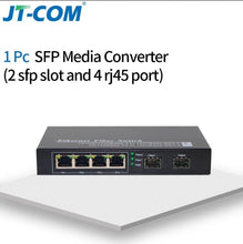 Load image into Gallery viewer, Gigabit Network SFP Fiber Switch 1000Mbps SFP Media Converter 2 SFP Fiber Port and 4 RJ45 Port 2G2/4E Fiber Ethernet Switch
