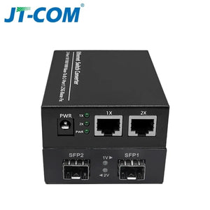 Gigabit Network SFP Fiber Switch 1000Mbps SFP Media Converter 2 SFP Fiber Port and 4 RJ45 Port 2G2/4E Fiber Ethernet Switch