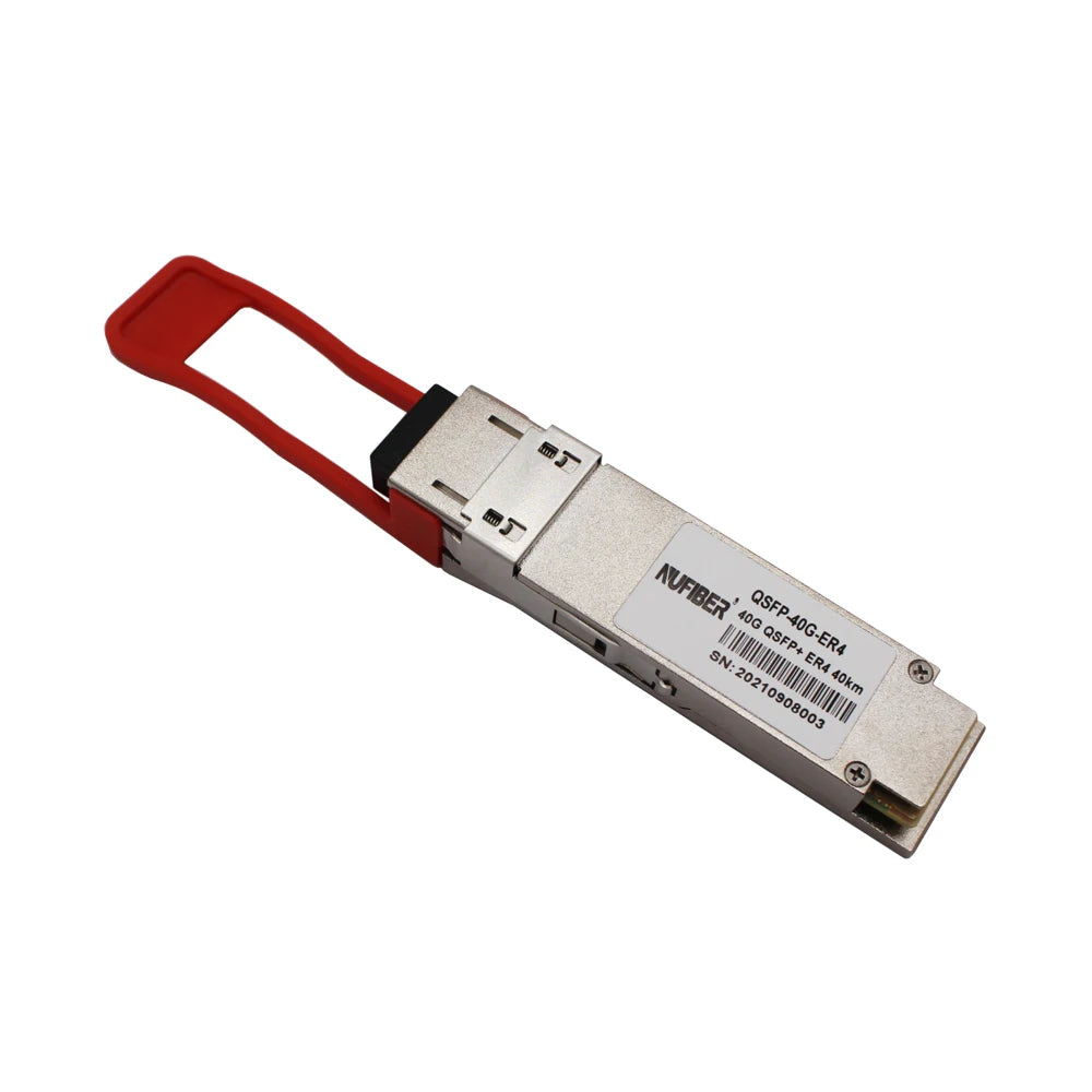 Fiber Optic Transceiver 40GBASE ER4 40g Qsfp+ Transceiver Duplex LC Connector Single IP 1550nm, 40km, QSFP-40G-ER4