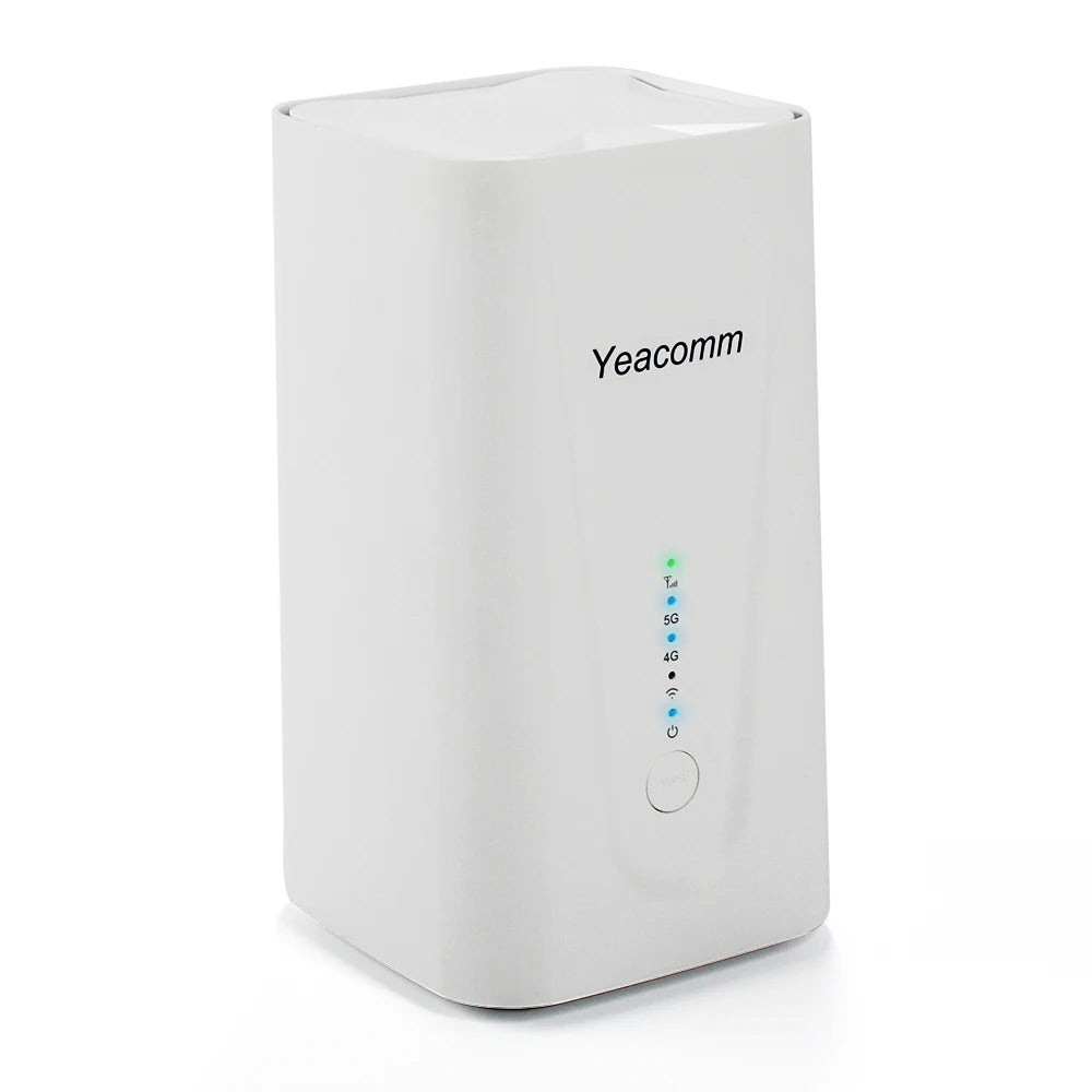Yeacomm NR330-Q WiFi6 AX1800 SA NSA 5G CPE Router with SIM Card slot 2.4GHz 600Mbps + 5GHz 1300Mbps CE,FCC Certified