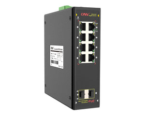 ONV Industrial POE Switch 802.3 Af/at 48V 4/8/16/24 x 10/100/1000Mbps PoE Port with 120W/240w Power Supply, 16G switching capacity