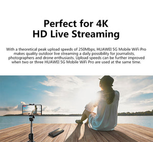 Huawei 5G Mobile Wi-Fi Pro, Mini Pocket WiFi Wireless Charger Router Huawei, Wi-Fi 802.11g, Wi-Fi Supported Frequency: 2.4G and 5G