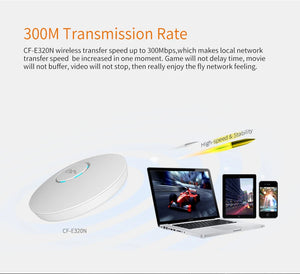 COMFAST CF-E320V2 300M WiFi Ceiling Wireless AP 802.11b/g/n QCA9533 Enterprise Wifi System 48V PoE OPEN DDWRT