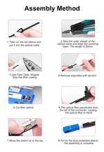 Load image into Gallery viewer, ONTi 50-400pcs Embedded SC UPC Fiber Optic Fast Connector FTTH Single Mode Optical Quick Connector SC Adapter Field Assembly
