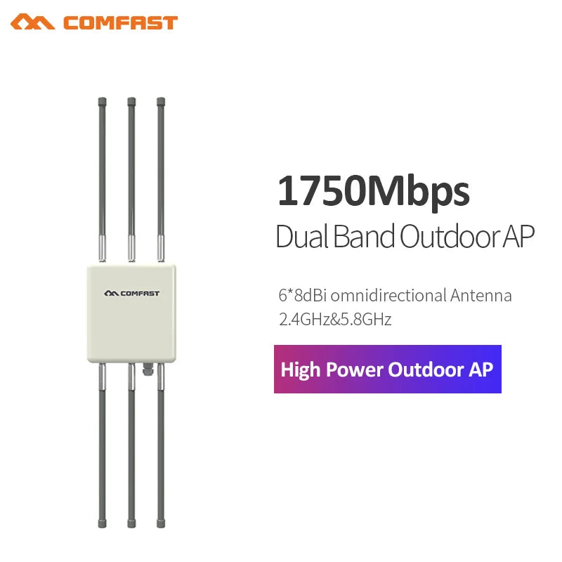 COMFAST CF-WA900 Long Range outdoor wifi antenna 1KM Wifi Mesh 2.4G&5.8G access point 27dBm/21dBm External antennas IEEE 802.3 at PoE