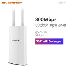 Load image into Gallery viewer, COMFAST High Power Outdoor Wireless AP 1200Mbps WiFi Router 2.4/5.8Ghz POE Long Range Extender Amplifier
