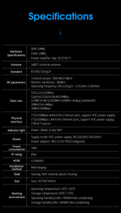 COMFAST CF-EW72 QCA Outdoor AP Long Range 5G WiFi Access Point Wireless Network Amplifier CPE