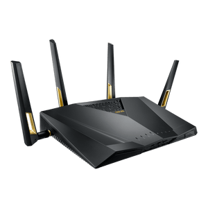 Asus RT-AX88U AX6000 Dual Band WiFi6 Gaming Router 802.11ax Router Game Mode MU-MIMO + OFDMA 2.4GHz 4x4, 5GHz 4x4 AiMesh WiFi Wireless Router