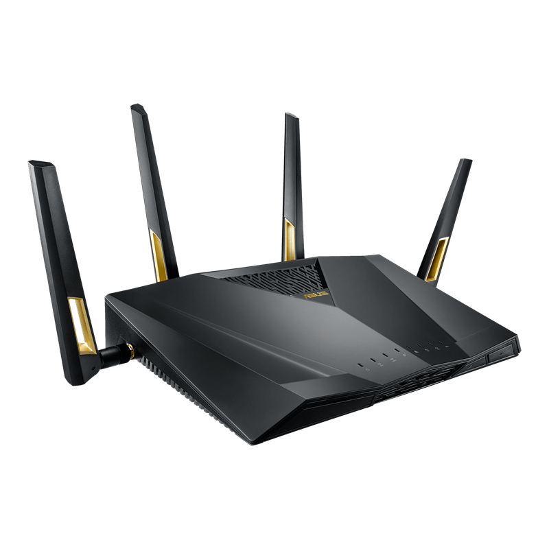 Asus RT-AX88U AX6000 Dual Band WiFi6 Gaming Router 802.11ax Router Game Mode MU-MIMO + OFDMA 2.4GHz 4x4, 5GHz 4x4 AiMesh WiFi Wireless Router