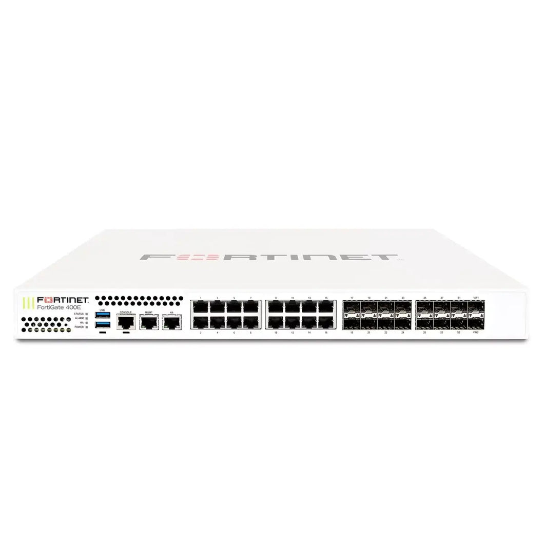 Fortinet FG-400E FortiGate Firewall, 18xGE RJ45/16xGE SFP/SPU NP6 and ...