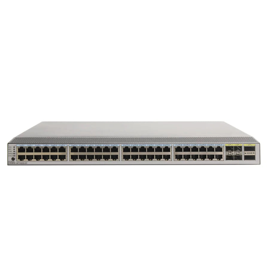 Huawei High-performance switch with 48 x 10GE SFP+ ports, 6 x 40GE QSFP+ ports 48*10G 6*40G QSFP+ 2*AC power supply CE6856-48T6Q-HI