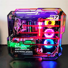 Load image into Gallery viewer, Desktop Gaming Computer i7 11700F RTX2060 3060Ti 3070Ti, MOD full aluminum alloy double tempered glass Water cooling case, Desktop gaming computer PC
