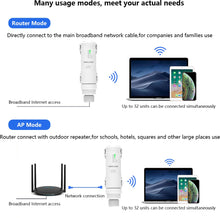 Load image into Gallery viewer, Wavlink High Power AC1200/600/300 Outdoor Repeater AP WiFi Router Dual Dand 2.4G+5Ghz Long Range Extender
