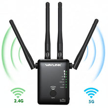 Load image into Gallery viewer, Wavlink AC1200 2.4GHz 5GHz Dual-band WiFi AP/Repeater Long Range Extender/Router Dual Giga LAN
