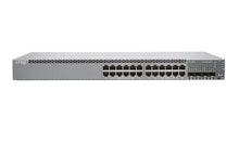Load image into Gallery viewer, Juniper EX2300 Series Ethernet Switch 24-port 10/100/1000BaseT PoE+, 4 x 1/10G SFP/SFP+ (optics sold separately) EX2300-24P
