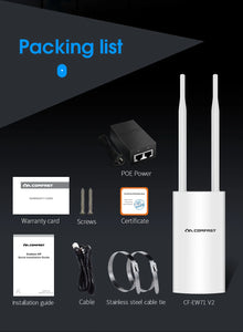 COMFAST CF-EW72 QCA Outdoor AP Long Range 5G WiFi Access Point Wireless Network Amplifier CPE